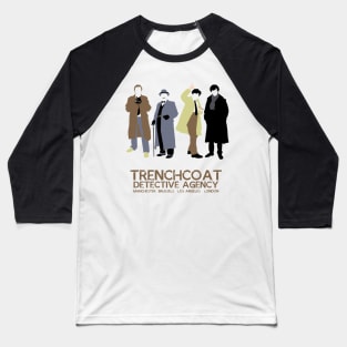 Trenchcoat Detective Agency Baseball T-Shirt